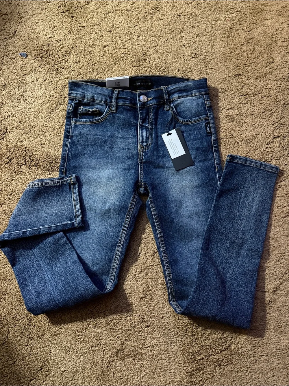 Silver Jeans Co. Girl's Sasha Skinny Fit Mid Rise Jeans 14 NWT cowgirl